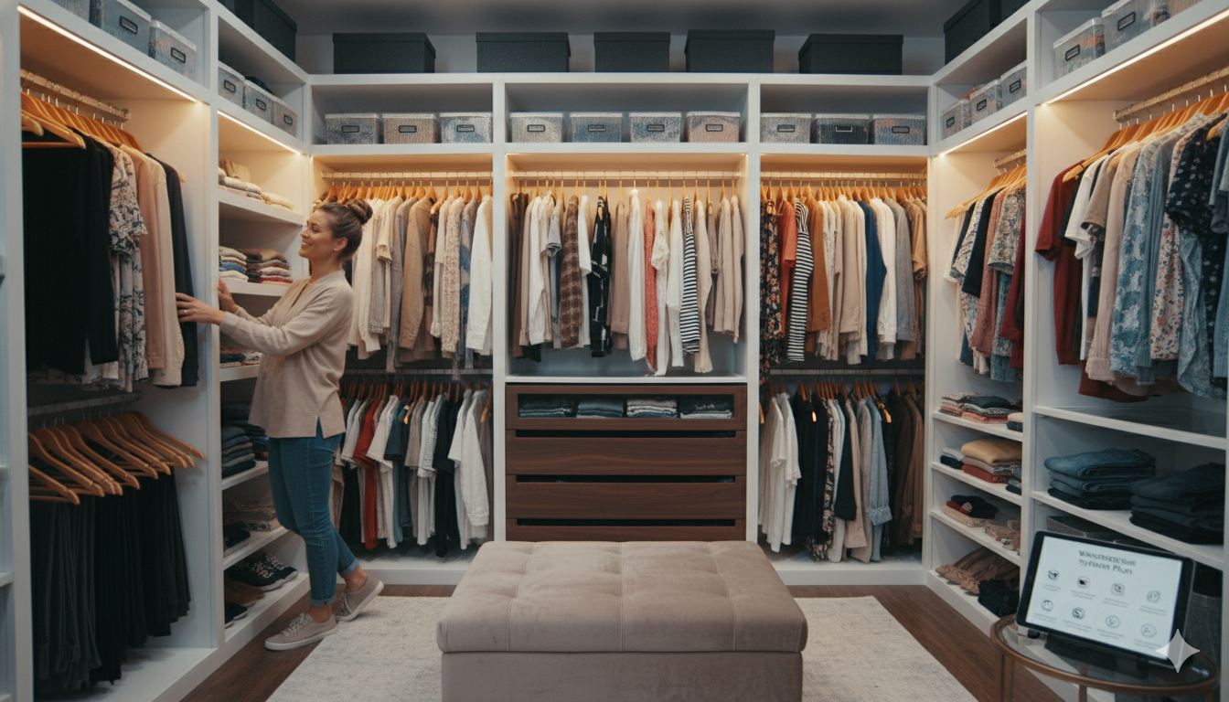 Vaatekaapin järjestäminen